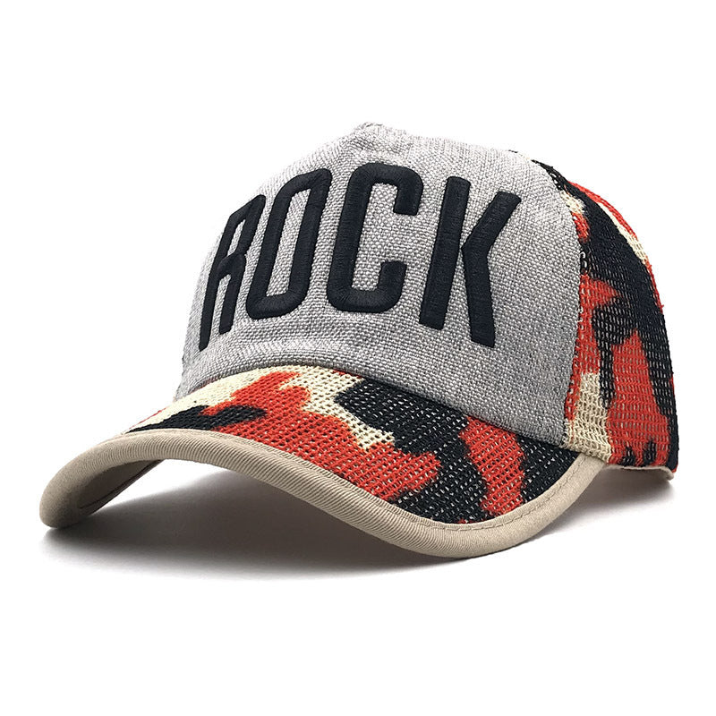 ROCK outdoor shading color baseball cap