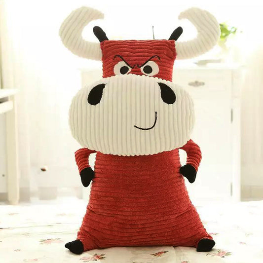 Big cow plush doll