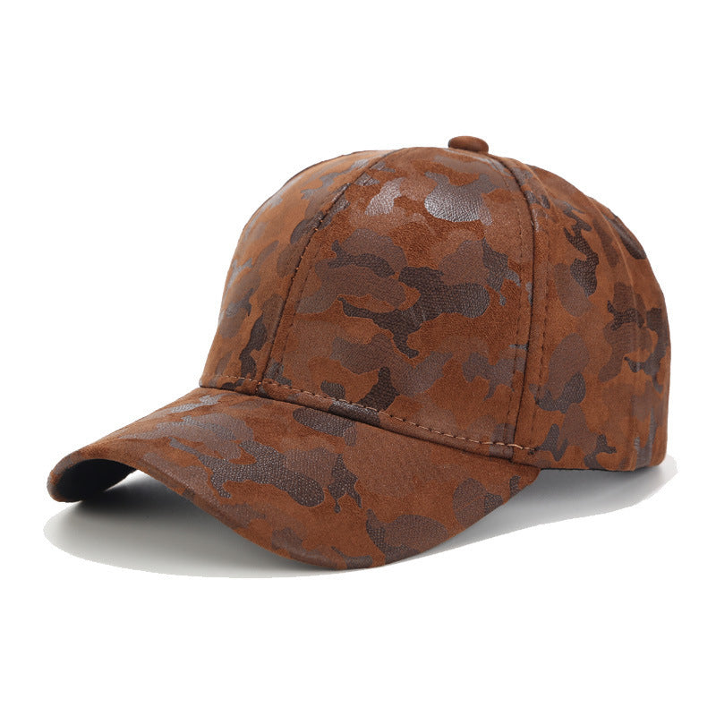 Fashion Simple Suede Camouflage Baseball Cap