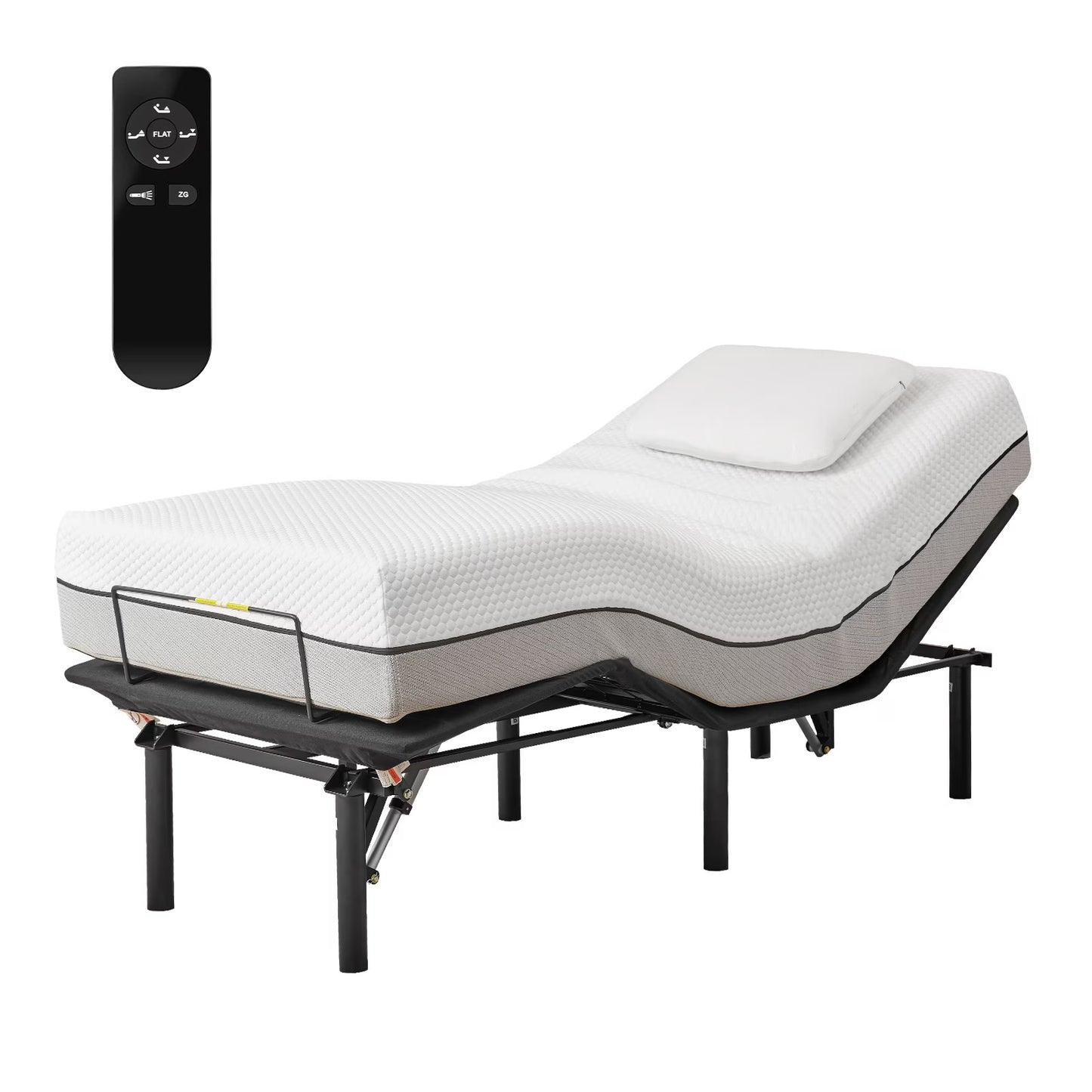 Adjustable Twin Bed Base,Bed Frame With Head And Foot Incline,Anti-Snore, Wireless Control, TXL