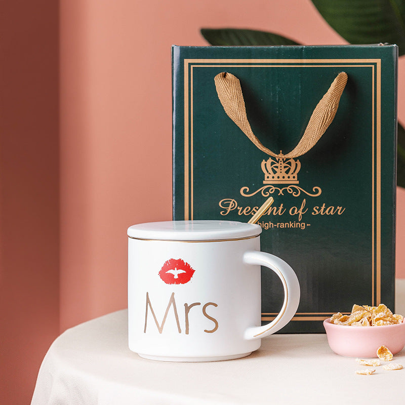 Ceramic Mug Couple Mug - Mr & Mrs Wedding Gift