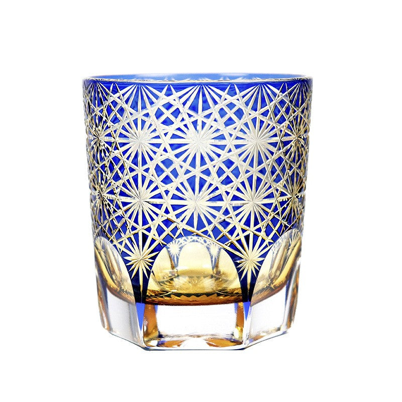 Carved Lead-free Crystal Glass Whisky Tumbler