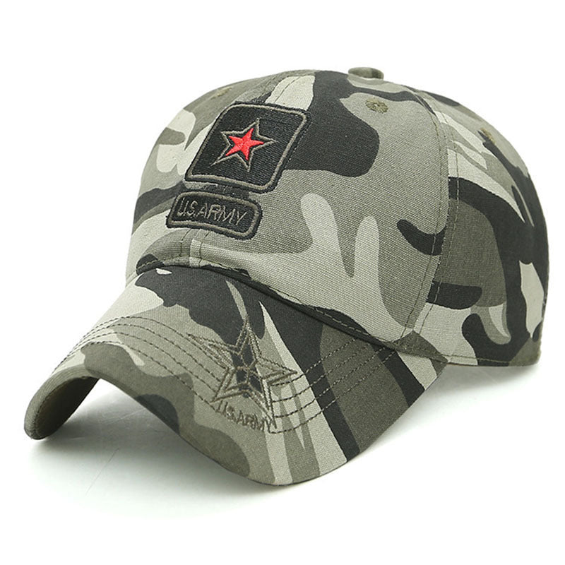 Camouflage-shaded baseball cap