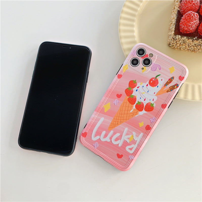 Compatible with Apple , Ice cream all-inclusive silicone phone case