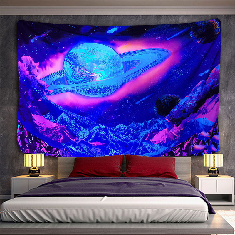 Fluorescent UV Light Printing Home Decor Tapestry Beach Towel