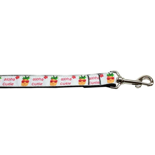 Aloha Cutie Nylon Ribbon Pet Leash 5/8 inch wide 4Ft Lsh