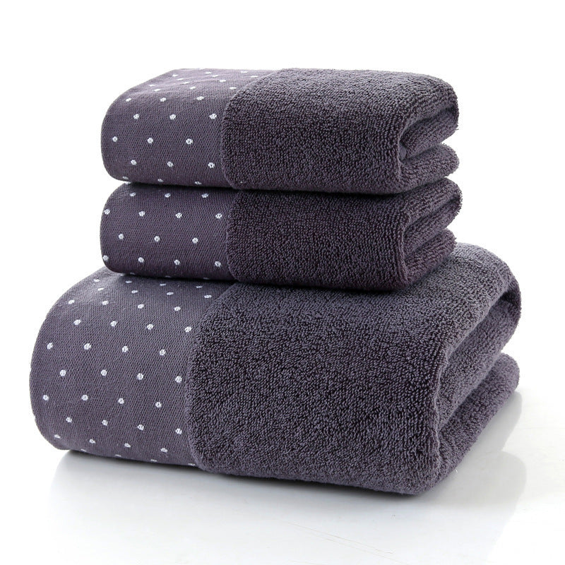 Cotton Three-piece Towel Veneer Cloth Thickened Hotel Bath Towel Embroidery