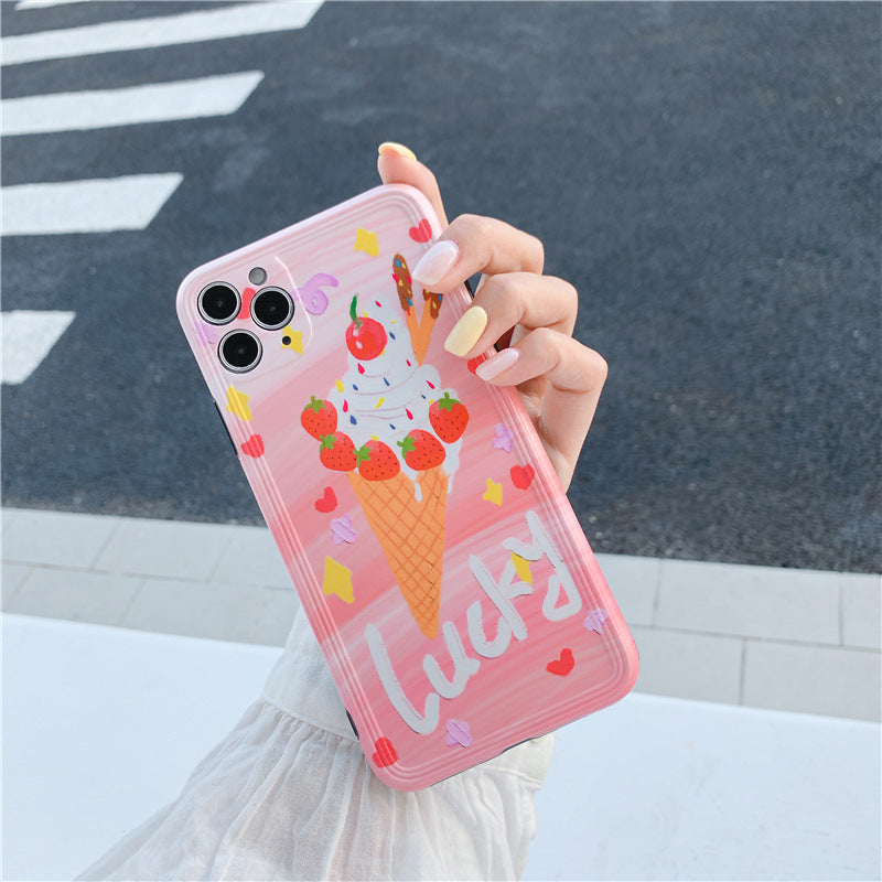 Compatible with Apple , Ice cream all-inclusive silicone phone case