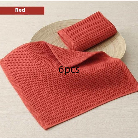 Honeycomb Pure Cotton Face Washing Absorbent Towel