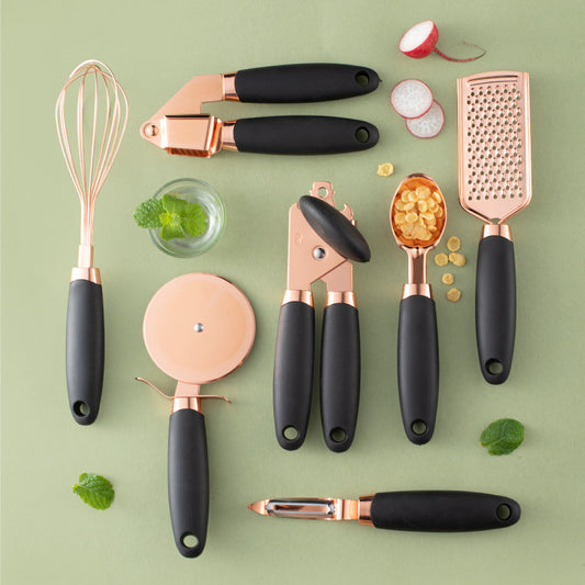 Kitchen Household Peeler Gadget Copper Plating Set (Rose Gold Sets)