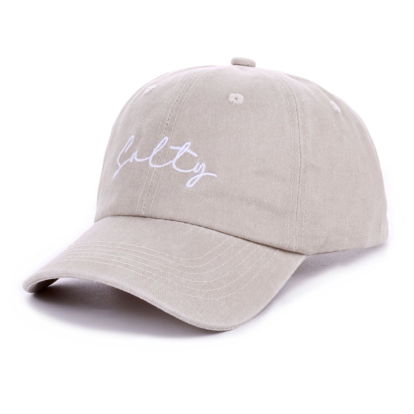 Ladies' Washed Cotton Baseball Cap Embroidered