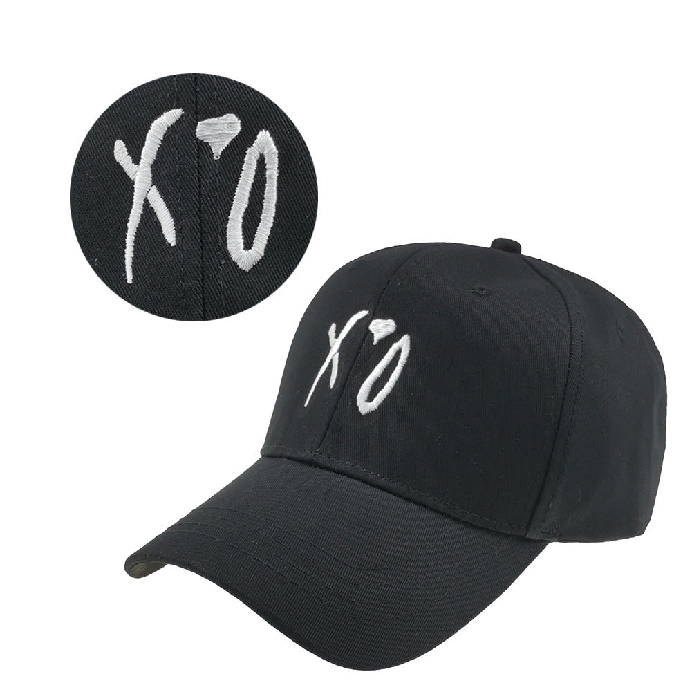 Heart embroidered baseball cap