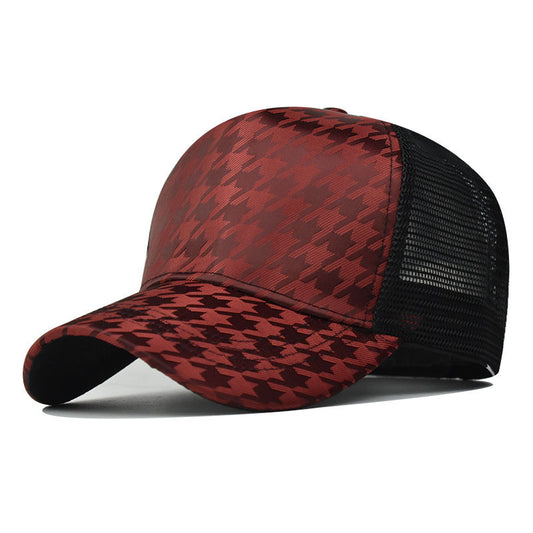 Houndstooth Baseball Cap For Men And Women