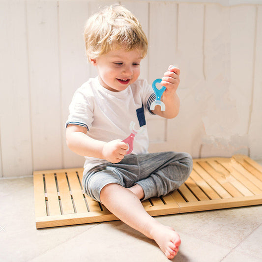 Toddler Toothbrush U-shaped Mouth With Soft Bristles Manual Brushing Artifact