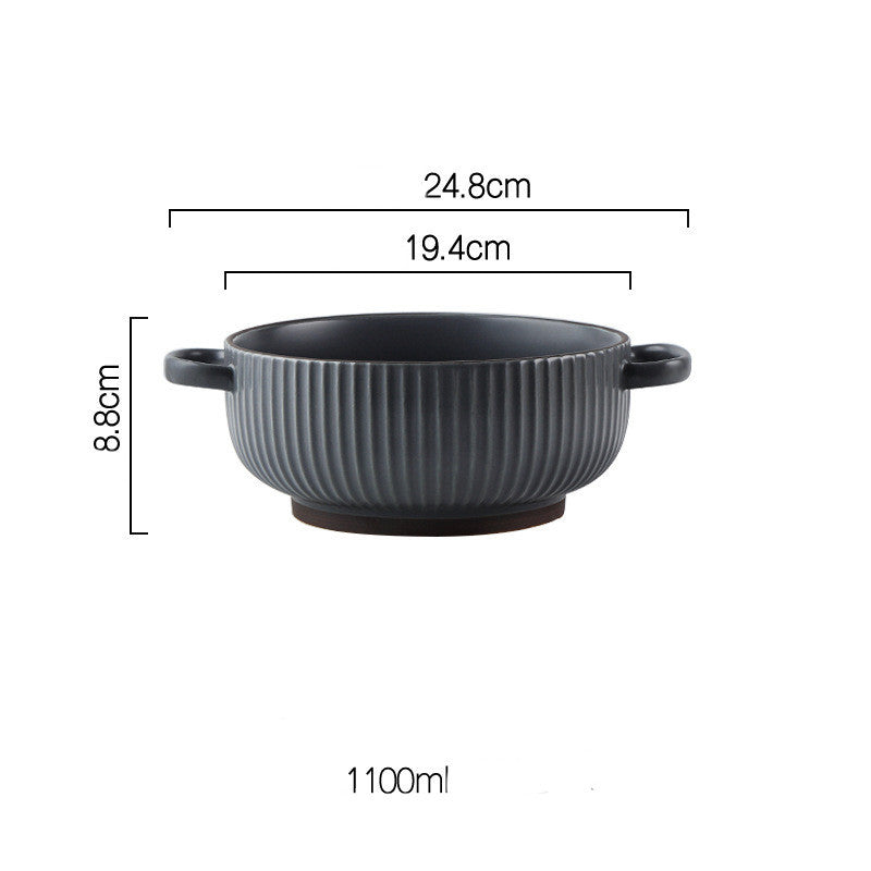 Wind Simple Bowl And Plate Combination Tableware And Tableware