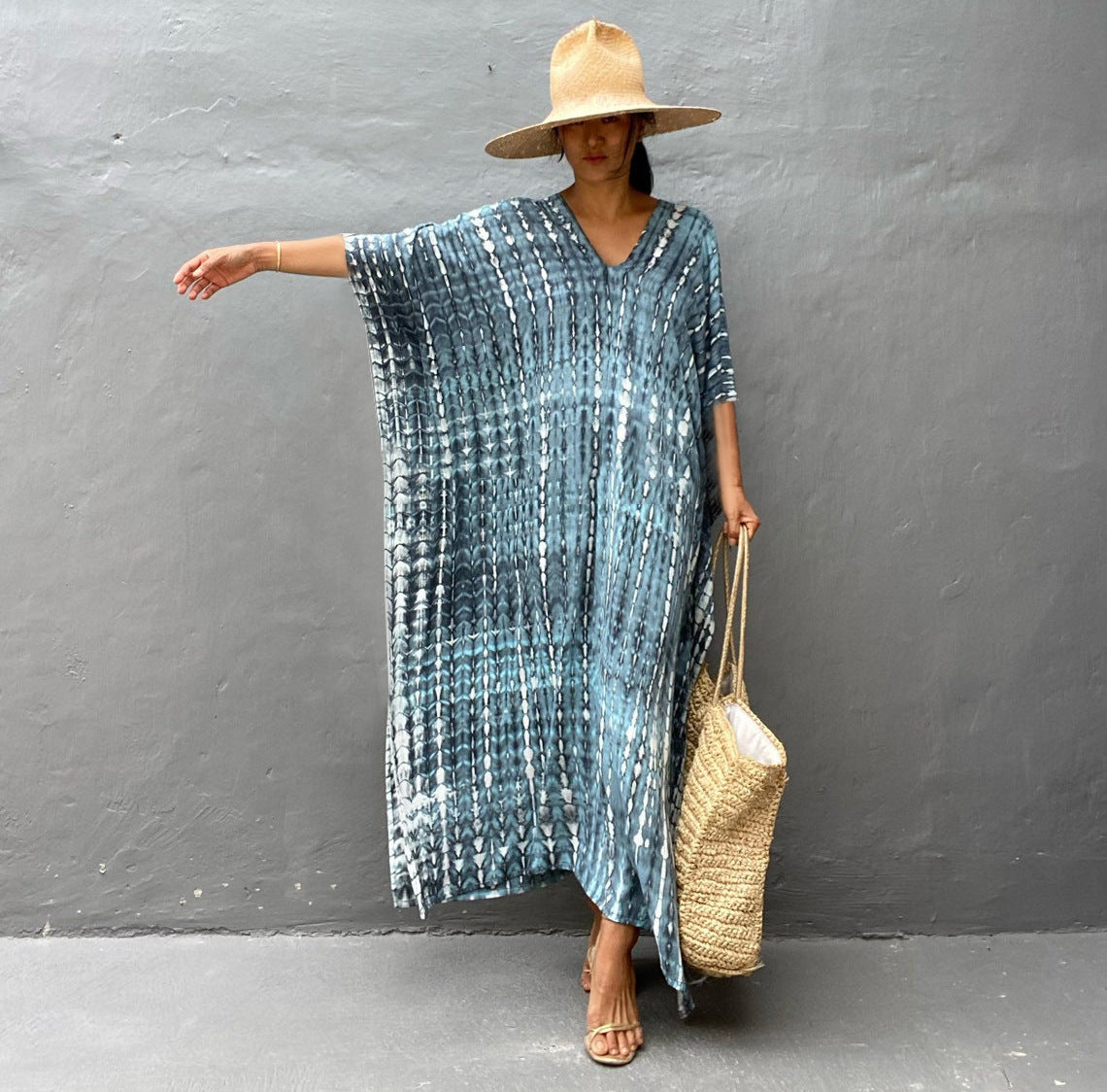 Cotton Beach Cover-up Robe Dress