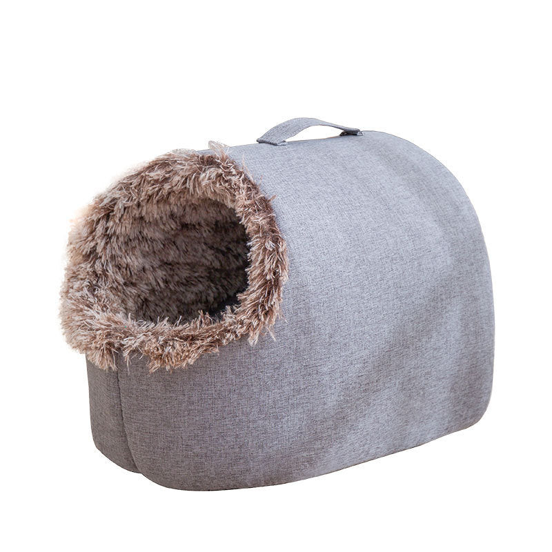 Autumn And Winter Fleece-lined Cat Nest Closed Sleeping Bag