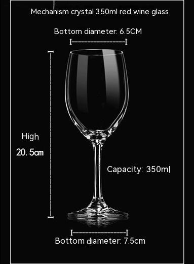 One-piece Crystal Glass Red Wine Glass