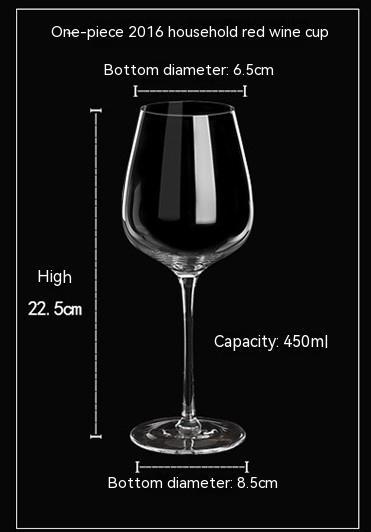 One-piece Crystal Glass Red Wine Glass