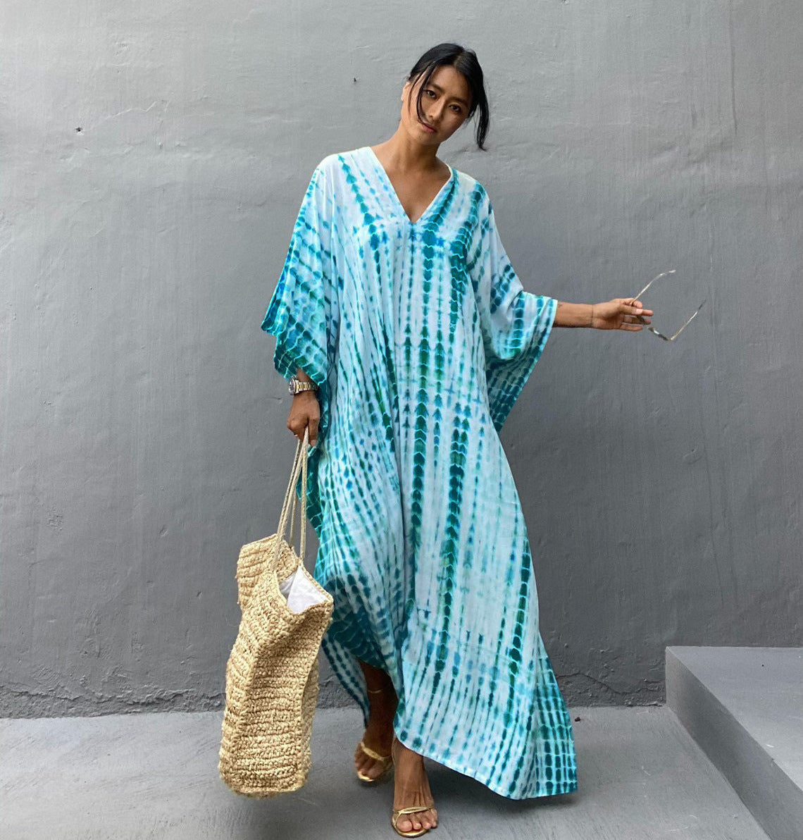 Cotton Beach Cover-up Robe Dress