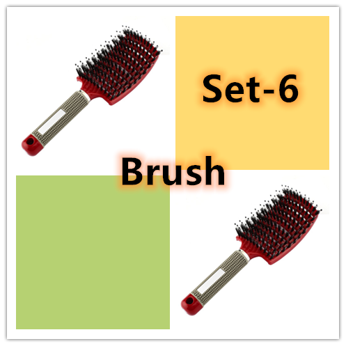 Hairbrush Anti Klit Brushy Haarborstel Women Detangler Hair Brush Bristle Nylon Scalp Massage  Teaser Hair Brush Comb