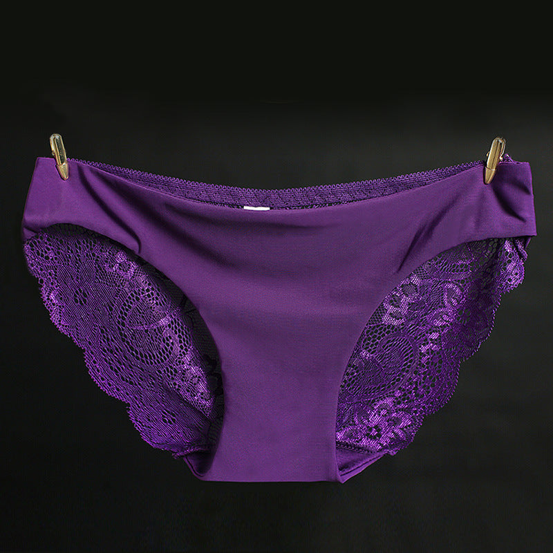 Lace ladies low waist briefs