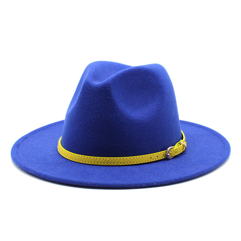 Woolen Hat Big Brimmed Hat Jazz Hat Felt Hat