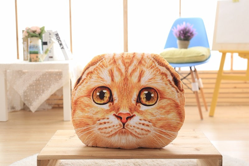 40cm&50cm Cat Pillow Car Cushion Creative Stuffed Cute Cat shape Nap pillow Cute seat cushion Plush Toys Animal Pillow