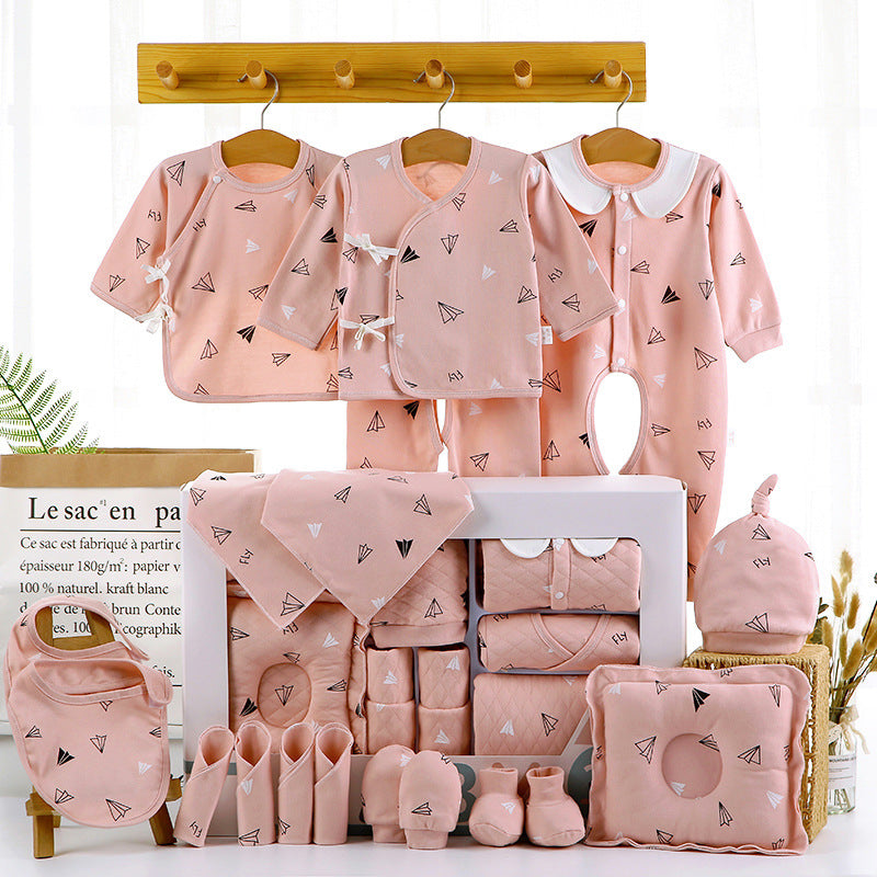 Baby Full Moon Gift Baby Clothes Newborn Gift Box 18 Pieces Set Newborn Baby Clothes Combed Cotton