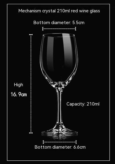 One-piece Crystal Glass Red Wine Glass