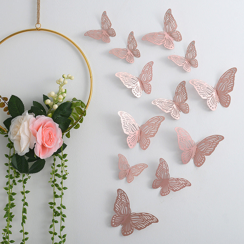 3d Three-dimensional Butterfly Wall Sticker Wall Decoration Sticker