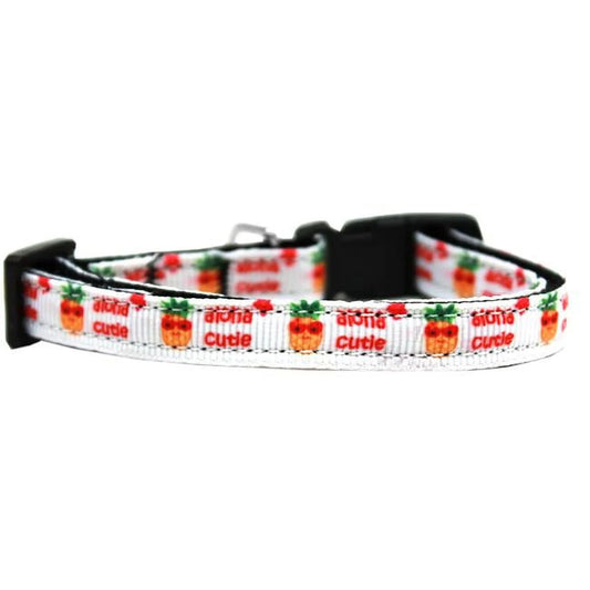 Aloha Cutie Nylon Ribbon Cat Safety Collar