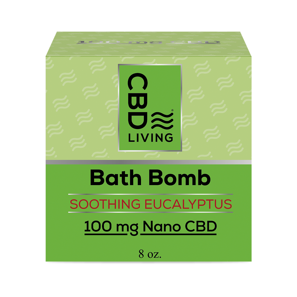 CBD Bath Bomb 100 mg - Eucalyptus