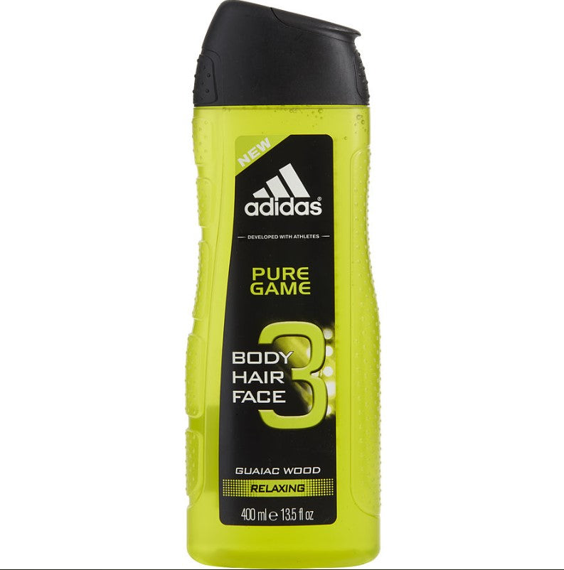 Adidas Pure Game Body, Hair & Face Shower Gel 13.5 oz by Adidas