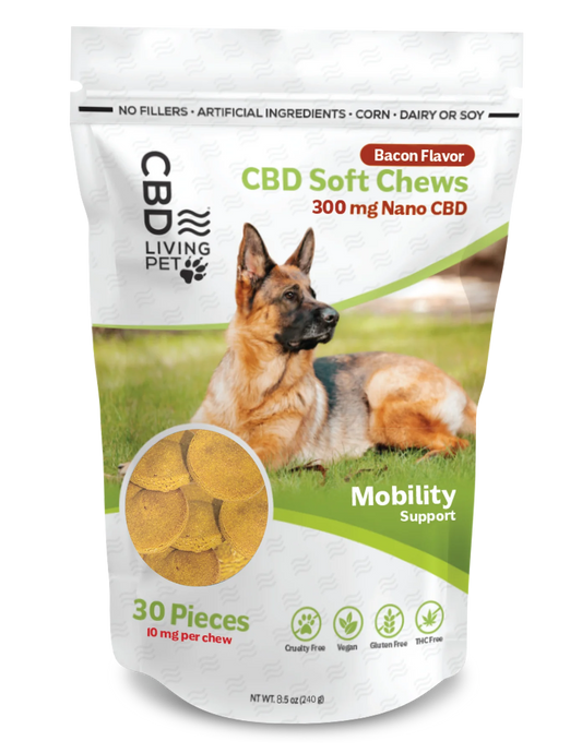 CBD Soft Dog Chews 300 mg (Mobility Bacon Flavor)