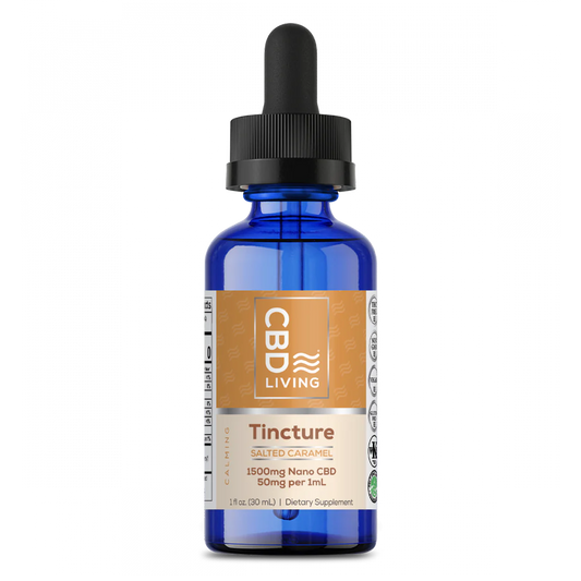 CBD FLAVORED TINCTURE 1500MG - Salted Caramel