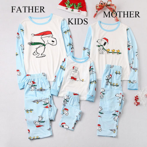 Family Matching Christmas Pajamas Set Women Baby