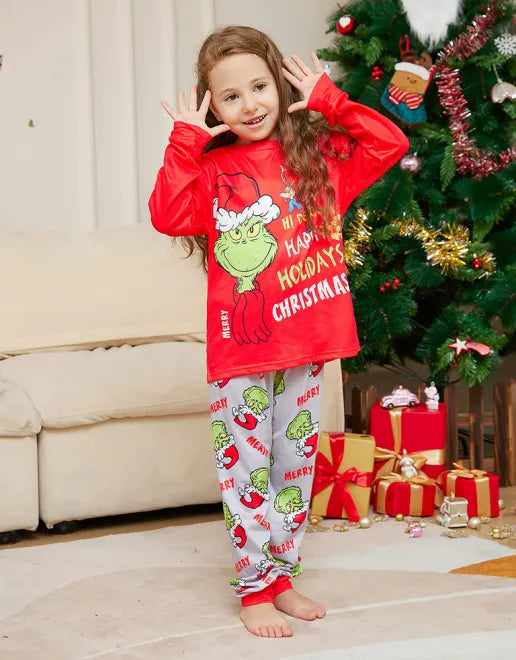 Family Matching Christmas Grinch Pajamas Set