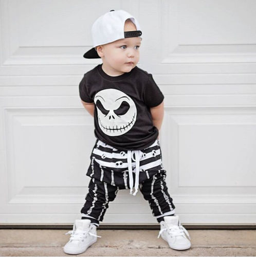 Halloween Casual Infant Baby Boys Clothes Short