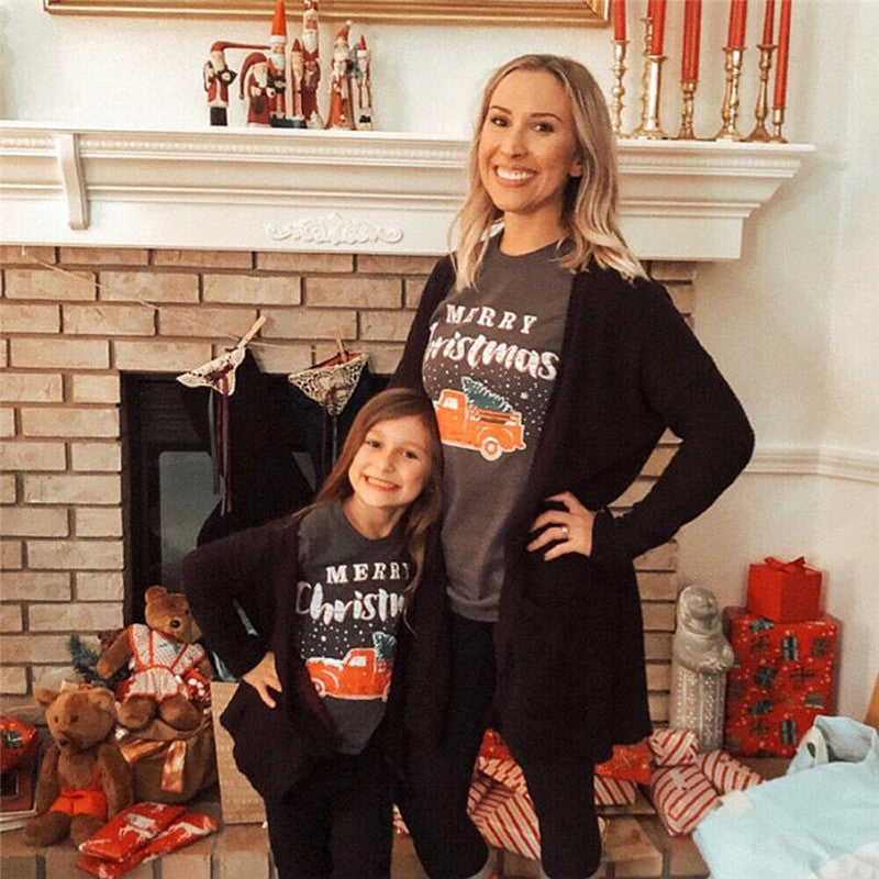 Merry Christmas Xmas Family Matching Outfits Mommy