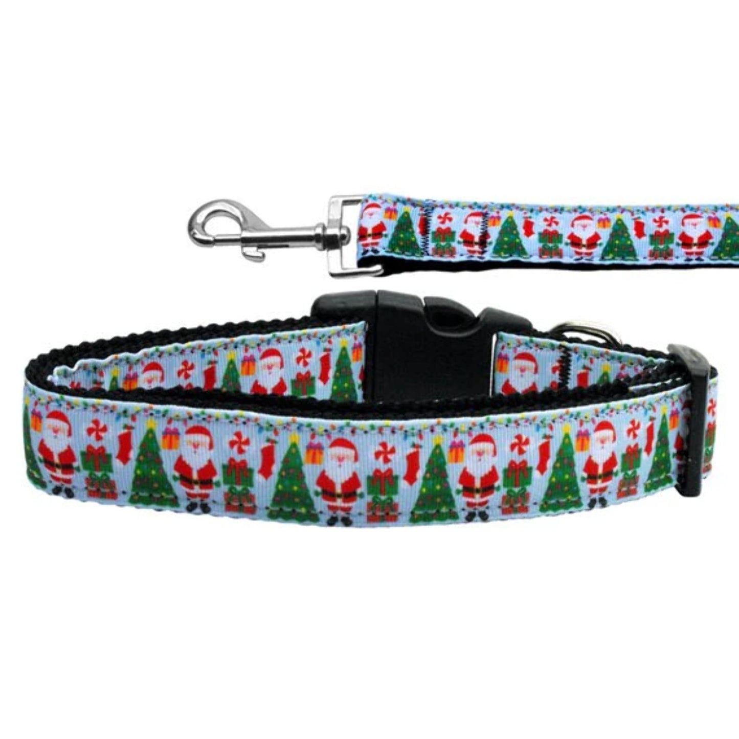 Aqua Santa Nylon Dog Leash 3/8 inch wide 4ft Long