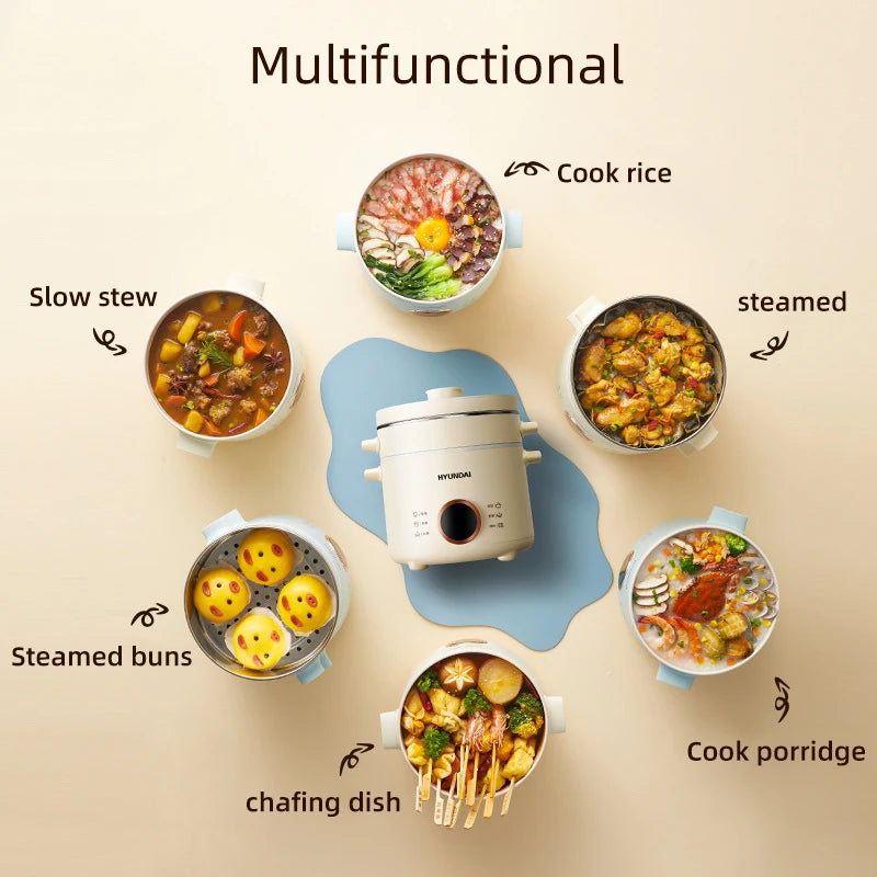 2.0L Rice Cooker Multifunctional Household Porridge Cooking Rice