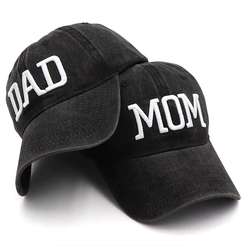 Mom And Dad Hats Fathers Day Mom Dad Gifts Hat Embroidered Adjustable