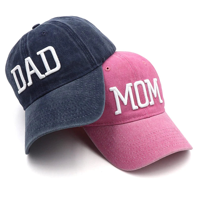 Mom And Dad Hats Fathers Day Mom Dad Gifts Hat Embroidered Adjustable