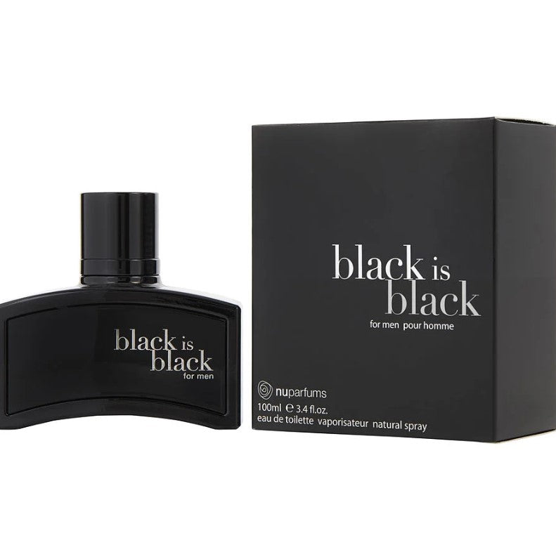 Black Is Black men Eau De Toilette Spray 3.4 oz by Nuparfums