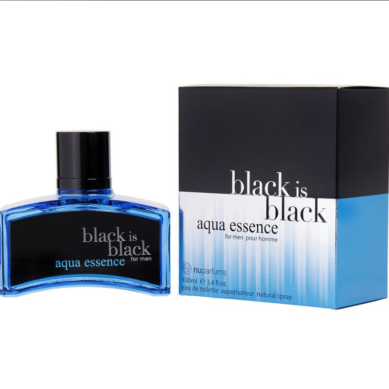 Black Is Black Aqua Essence men Eau De Toilette Spray 3.4 oz by Nuparfums