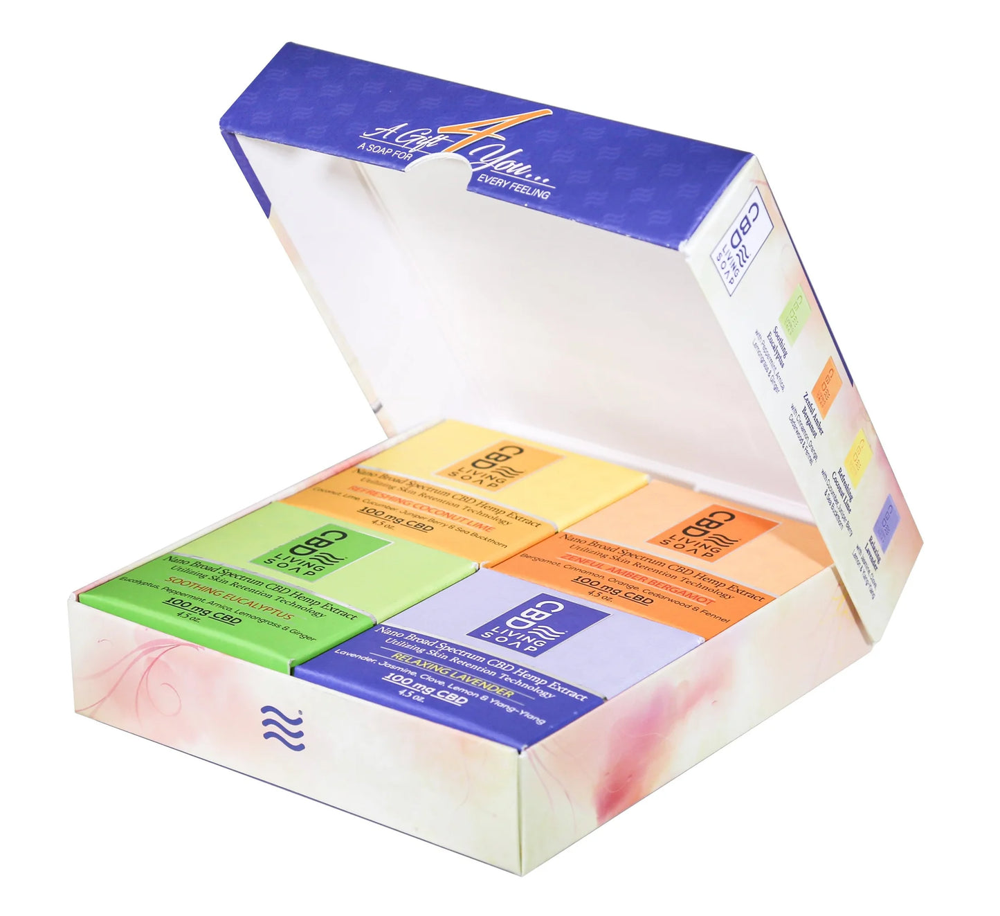 CBD Soaps Gift Set 400 mg - 4 Pack Set