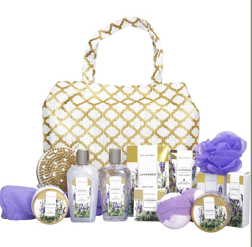 Spa Luxetique Lavender Fashion Bath Totee by Spa Luxetique