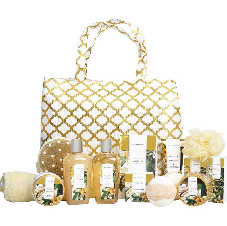 Spa Luxetique Vanilla Fashion Bath Tote by Spa Luxetique