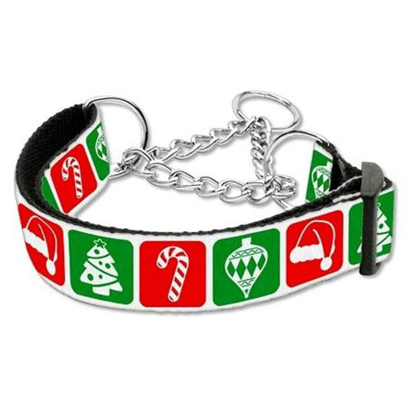 Timeless Christmas Nylon Ribbon Collar Martingale Large